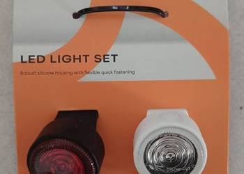 CRIVIT Zestaw lampki rowerowe, sygnalizacyjne turystyczne LED, silikon 2szt