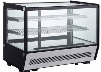 Witryna Chłodnicza Do Restauracji Kawiarni 160L 880x568x686 Czarna
