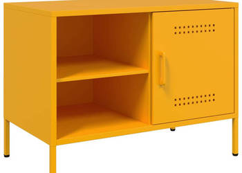 Szafka pod telewizor musztardowa 68x39x505 cm stalowa WM-843000