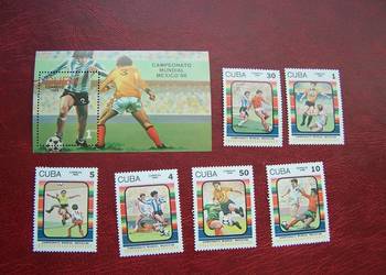 Kuba 1986 MNH Mi. 2971/84 Sport Piłka nożna MŚ Mexico 86