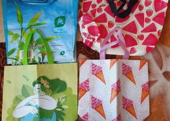 Torby na zakupy polipropylenowe 8 szt.