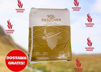 Sól paszowa dla zwierząt hodowlanych 25 kg DOSTAWA GRATIS