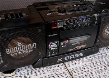 Kultowy Boombox SHARP WQ-T352H | Vintage 90s | Stan Kolekcjonerski!