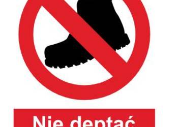 Naklejka BHP Nie deptać trawnika ZZO-26