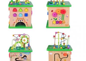 TOOKY TOY Kostka Edukacyjna Sorter Labirynt Przeplatanka Zwierzątka
