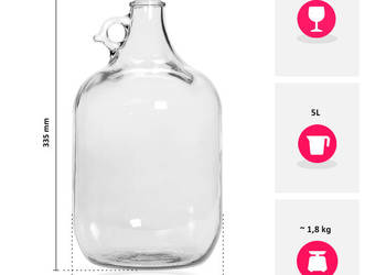 Butelka damka Gąsior 5L