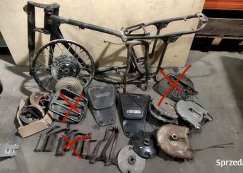 Iż 56 Części podnóżki, bagażnik, koło, rama, wahacz