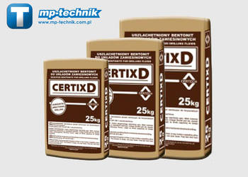 Bentonit wiertniczy Certix D, płuczka wiertnicza, materiały