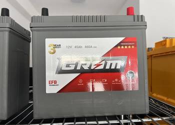 Akumulator JAPAN EFB 12V 45Ah 460A GROM, DARMOWY DOWÓZ