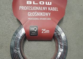 PROFESJONALNY KABEL PRZEWÓD GŁOŚNIKOWY DWUŻYŁOWY LED SZPULA 2x1,5mm 25m
