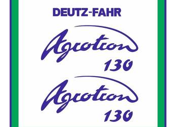 Naklejki Deutz-Fahr Agrotron 130 Ciągnik Traktor Nalepki Bardzo Mocne