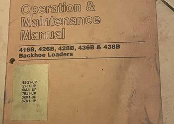 Instrukcja obsługi i konserwacji koparko-ładowarka CATERPILLAR 416B, 426B,