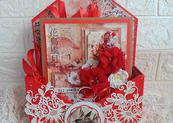 ALBUM harmonijkowy, w pudełku, japoński klimat, prezent ALBUM harmonijkowy, w pudełku, japoński klimat, prezent