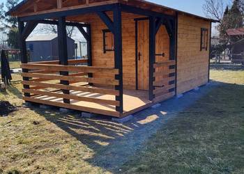 Domek narzędziowy z tarasem ogrodowy montaż w cenie transport cały kraj