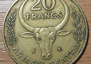 MADAGASKAR-20 FRANCS (ARIARY)-1989 r -FAO-