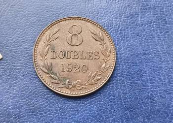 Stare monety 8 doubles 1920 Guernsey