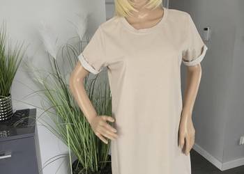 Letnia sukienka w kolorze beżowym JDY