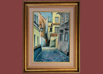 Obraz olejny "Lubelski zaułek"