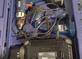Wietarko WKRĘTARKA AEG BS 12 X-R 2X AKUMULATOR + ŁADOWARKA walizka