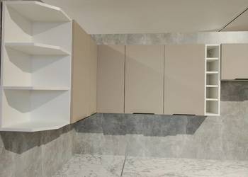 Kuchnia antyfinger mieta beż zabudowa agd szafki kuchenne