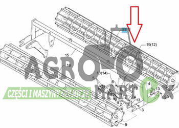 4231010, 423 1010 WAŁ STRUNOWY D400x2204 LEMKEN