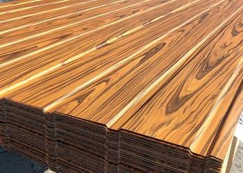 Drewnopodobna rose wood / złoty dąb t-7 podbitkę ściany blaszaka