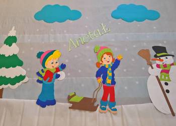 Dekoracja  zimowe z brystolu. tel: 504 102 444