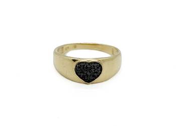 Nowy Złoty Pierścionek Próby 585 3,32g R21 Ocechowany Serce Serduszko