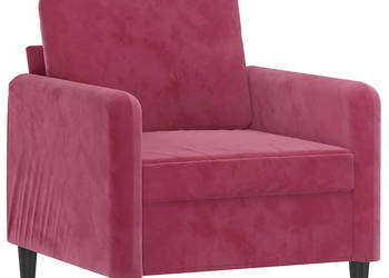 Fotel winna czerwień 60 cm obity aksamitem WM-359426