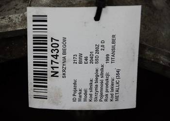 SKRZYNIA BIEGÓW BMW E46 S5D 280Z MTF-LT-1