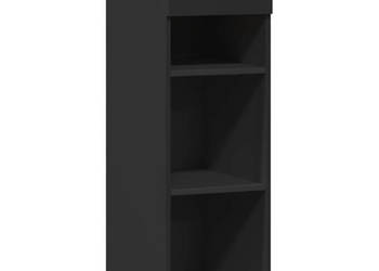 Szafka czarna 30x425x93 cm materiał drewnopochodny WM-846307