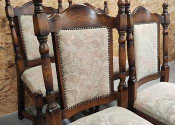Komplet 4 krzeseł | Antyki | 4 Krzesła | Krzesła Zdobione