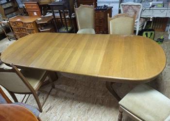 Duży solidny rodzinny stół dębowy z Niemiec lity dąb ! przecena !