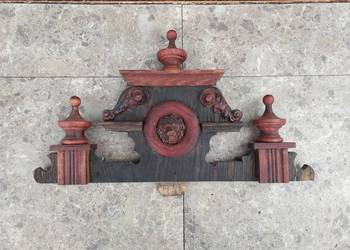 nr31 korona starego zegara szafki lustra itp szer 38,5 wys 21cm