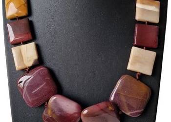 MOKAIT NATURALNY NASZYJNIK KAMIEŃ MOOKA CREEK AUSTRALIA