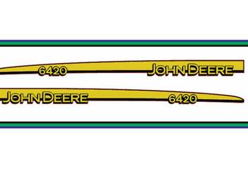 Naklejki na maskę Traktor Ciagnik John Deere 6420 Nalepki naklejki