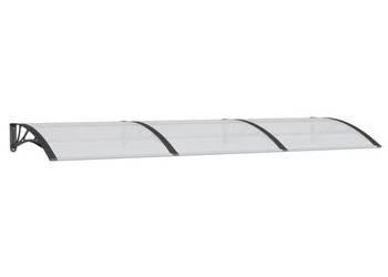 Daszek nad drzwi czarny 300x100 cm poliwęglan WM-153569
