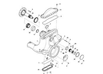 John Deere 9470RX - Osłona R553485 (Oś przednia i tylnia)