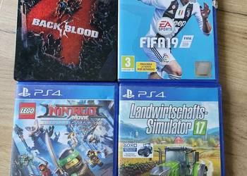 Sprzedam 4 gry ps4 stan bardzo dobry