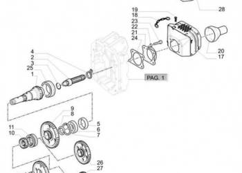 New Holland T6010 T6070 Koło zębate 87654259
