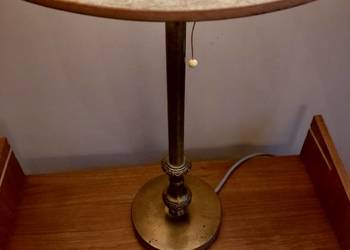 Lampa stara stołowa z abażurem