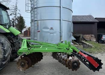 Brona talerzowa KA-ROL X 3 m + NOWY wał rurowy (agromasz akpil unia bomet)