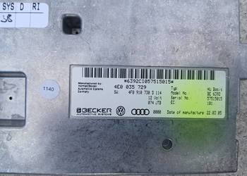 Moduł komputer sterownik MMI Audi A6 C6 A8 D3 Q7 4E0035729 Rybnik