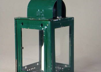 Niemiecka kolekcjonerska świecowa lampa kolejowa - DR wagonowa