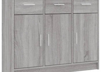 Szafka szary dąb sonoma 91x28x75 cm materiał drewnopochodny WM-823014