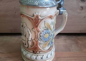 Stary kolekcjonerski kufel Sitzendorf-ok 100 letni