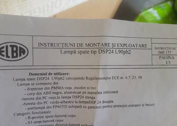 Lampa lewy tył Dacia Logan oryginał nowa