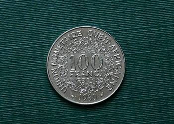 AFRYKA ZACHODNIA (BCEAO) - 100 franków, 1980r AFRYKA ZACHODNIA (BCEAO) - 100 franków, 1980r