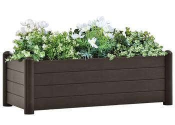 Podwyższona donica PP mokka 100x43x35 cm WM-313976