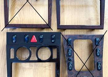 Ramki radia COMAND 2 DIN, lewarka Mercedes W210 E320 E430 E55 AMG